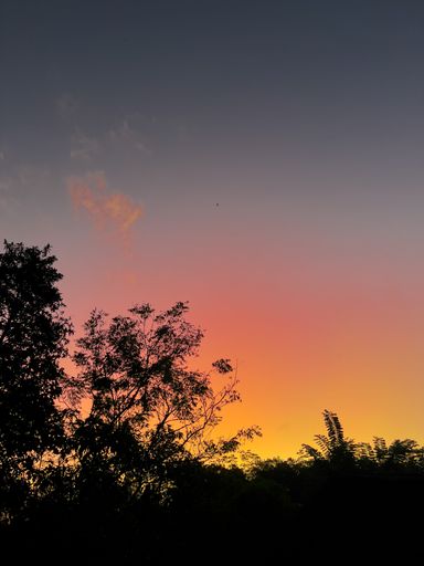 Beautiful view of the sky in the evening during sunset.