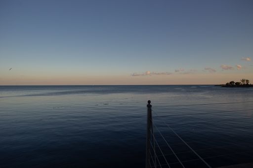 A mesmerizing view of an adorable sunset over a sea