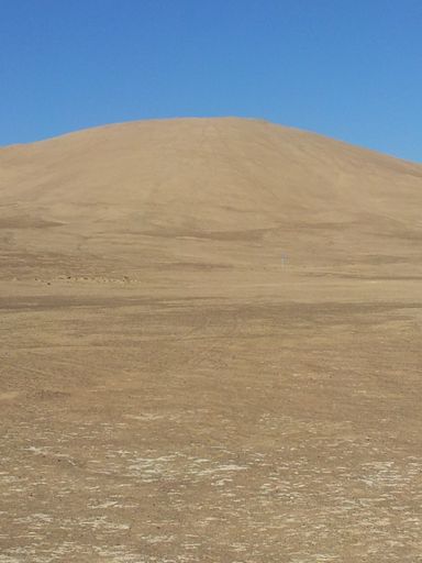 A vertical shot of Atacama desert, Chile