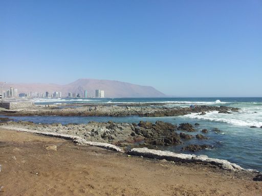 A beautiful landscape of Laguna Chaxa Desert at San Pedro de Atacama, in Chile
