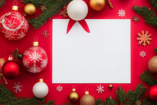 A Christmas background for invitation card or banner with place for a text