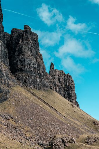 The Quiraing on the Isle of Skye in Scotland