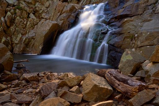 A long exposure shot of a waterfall in Namtok Phlio National Park, Chanthaburi Province, Thailand