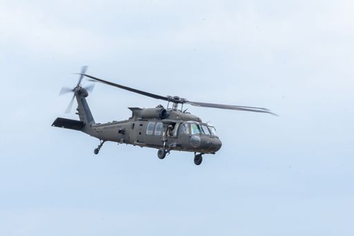 uh60 blackhawk us army performing at bias 2022 international air show, baneasa airport, bucharest romania
