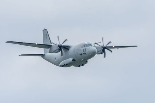 c27j spartan italian airforce performing at bias 2022 international air show, baneasa airport, bucharest romania