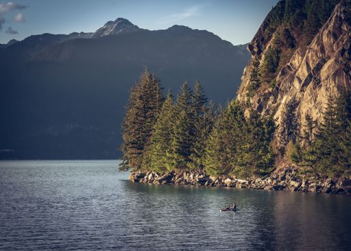 Beautiful summer scenery of the West Coast, near West Vancouver, British Columbia, Canada