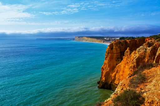 The Ponta da Piedade rocky cliffs in Lagos, Portugal - great for wallpapers
