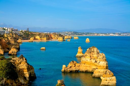 A mesmerizing landscape from the coastal area of Lagos Portugal