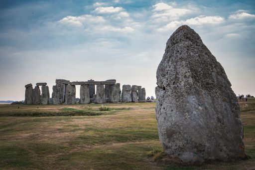 Autumn view of the famous British cultural landmark Stonehenge