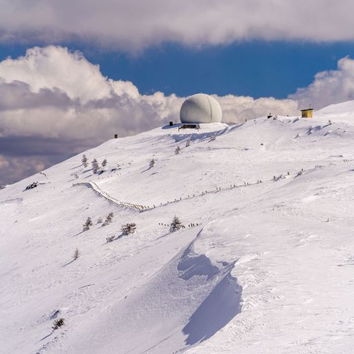 A beautiful shot of a snowy landscape in Kopaonik mountains resort in Serbia