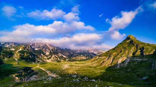 A beautiful mountainous shot taken in the Durmitor national park