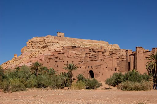 A medieval castle in Ait Benhaddou fortified village - a UNESCO World Heritage Site in Morocco