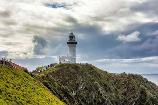 The view of Cape Byron Lighthouse. New South Wales, Australia.