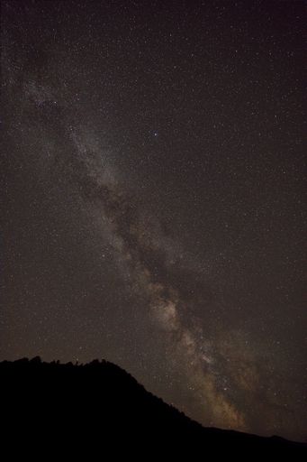 A beautiful night landscape with the Milky Way