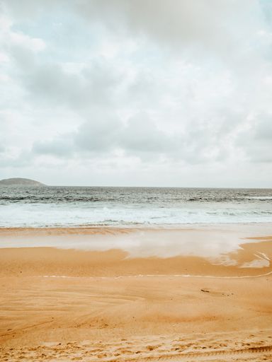 A beautiful vertical shot of a beach in Rio de Janeiro, Brazil