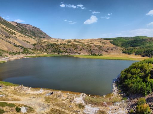 a beautiful view of Nemrut lake in the Armenian highlands in eastern Turkey