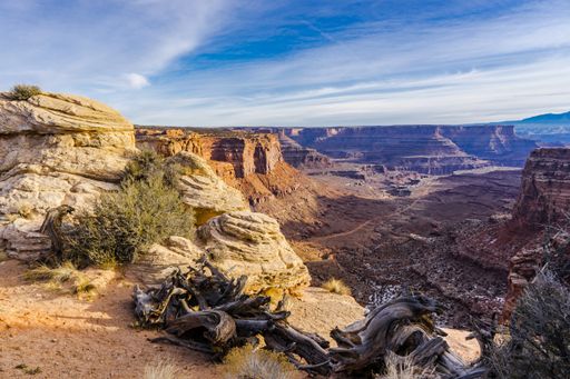 The image shows some of the beautiful landscape of Canyonlands National Park in Utah