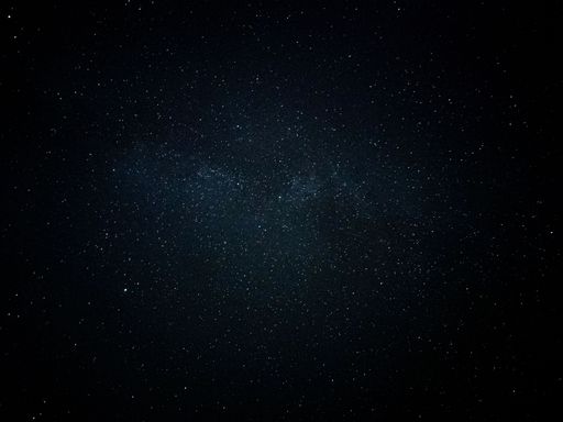 A dark night starry sky