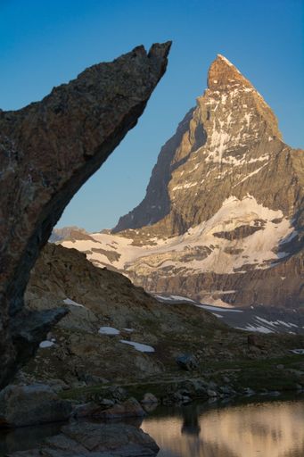 The rocky mountains in Zermatt, Switzerland