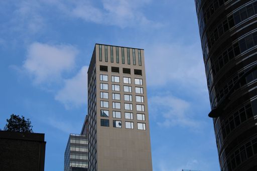 Building form 57 street near Central Park bottom view