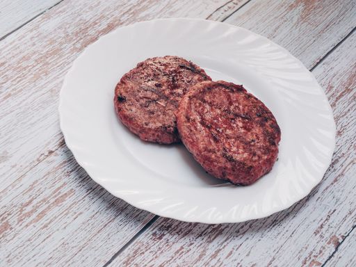 A closeup of grilling on a plate