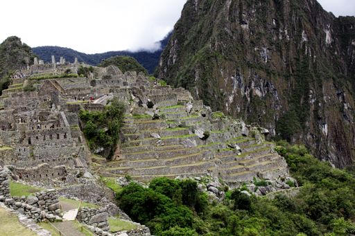 The many terraces of Machu Picchu in Peru