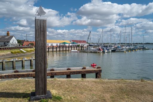 Heybridge Basin in Essex beginning of August on a warm sunny d