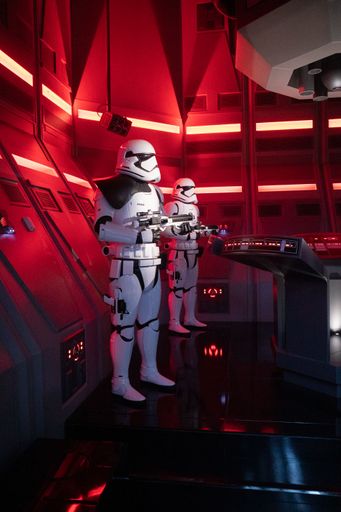 Stormtroopers at Star Wars Rise Of The Resistance. Disney World Hollywood Studios