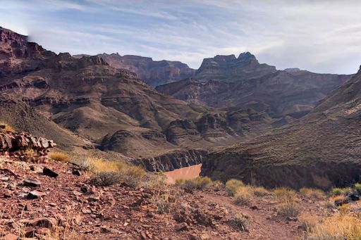 The Grand Canyon, a steep-sided canyon carved by the Colorado River in Arizona, United States