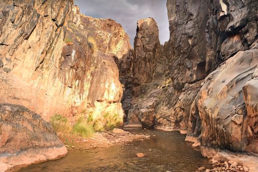 The Grand Canyon, a steep-sided canyon carved by the Colorado River in Arizona, United States