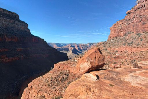 The Grand Canyon, a steep-sided canyon carved by the Colorado River in Arizona, United States