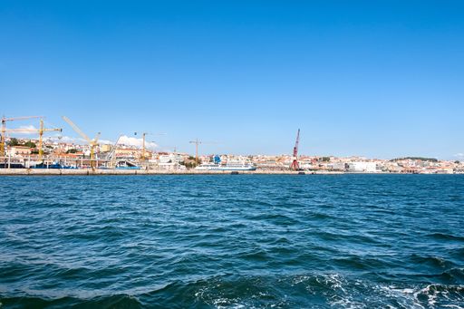 View from a tour boat passing by the Port