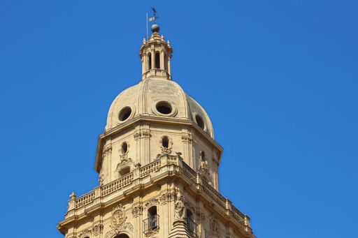 A view of the Catedral de Santa Mari in Murcia, Spain