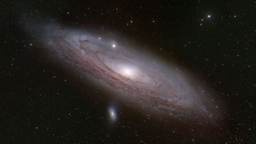 Andromeda Galaxy (M31) - Shoot on 22.09.2022 with a cooled monochrome astrocamera and HD refractor.
