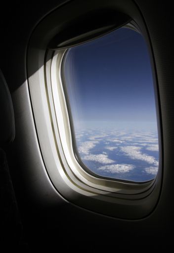 A beautiful view from a plane window