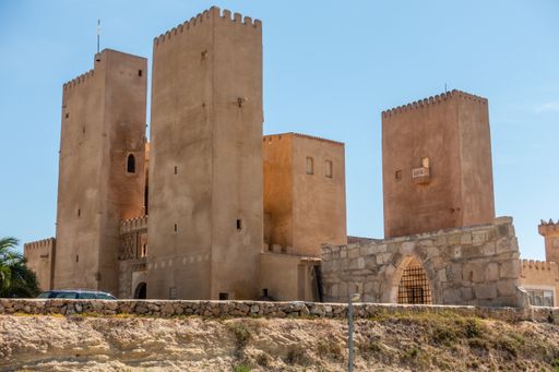 A beautiful shot of a castle in San Miguel de Salinas, Spain