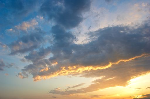 A beautiful view of a sky during the sunset