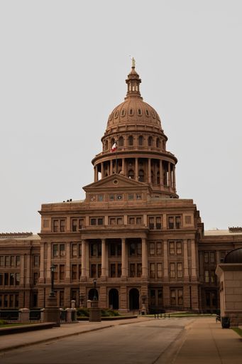The beautiful Texas Capitol against the clear sky