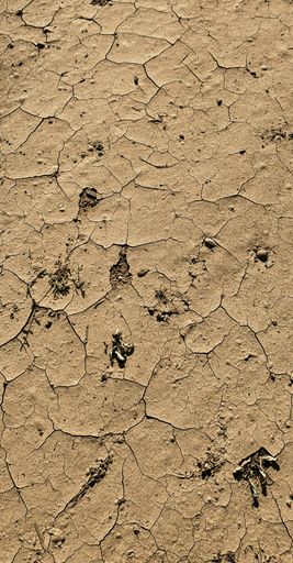 A vertical shot of Drought on a sunny day
