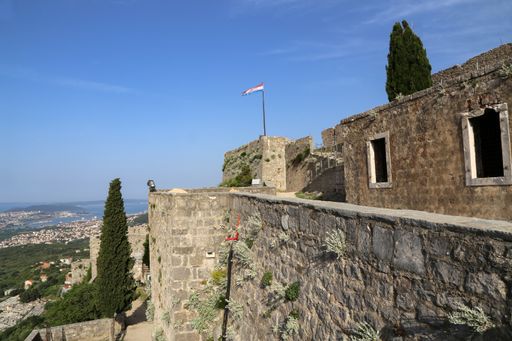 A beautiful shot of the Klis Fortress in Split City, Dalmatia, Croatia