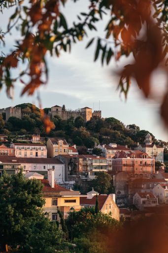 A beautiful view of Sao Jorge Castle in Lisbon, Portugal