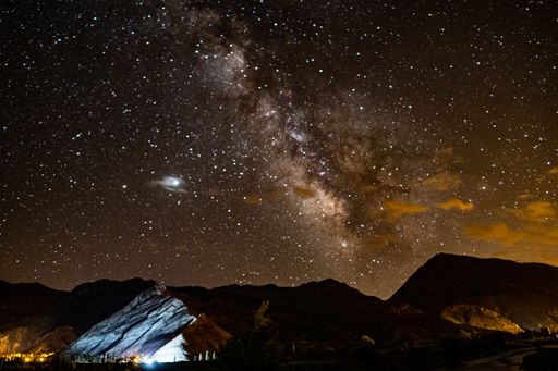 A mesmerizing view of the milky way in the sky