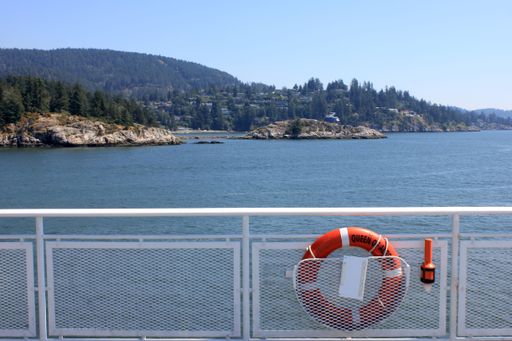 The West Vancouver seen from the deck of the BC Ferry, Vancouver, British Columbia, Canada