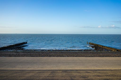 A beautiful shot of the seashore in Westkapelle, Zeeland, Netherlands
