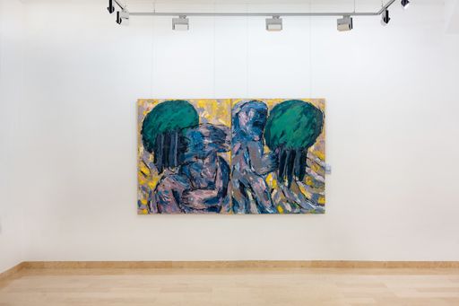 Paintings in the art gallery in Brcko, Bosnia and Herzegovina