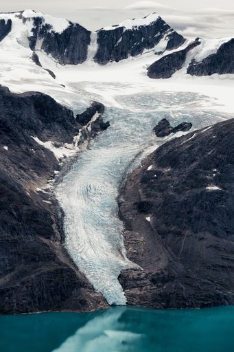 A glacier outlet in the western part of Greenland